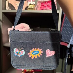 2/$60 vintage denim barbie shoulder bag 💕